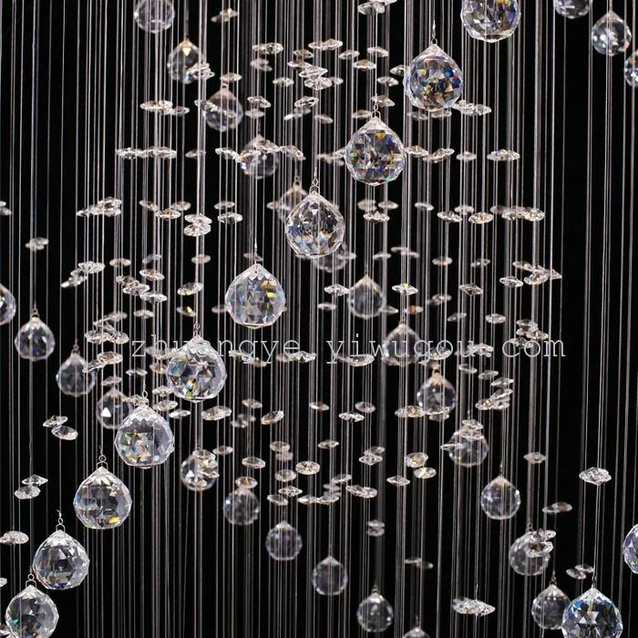 European Crystal Cord-Hung Chandelier — Duplex, Stairwell & Villa — view 9