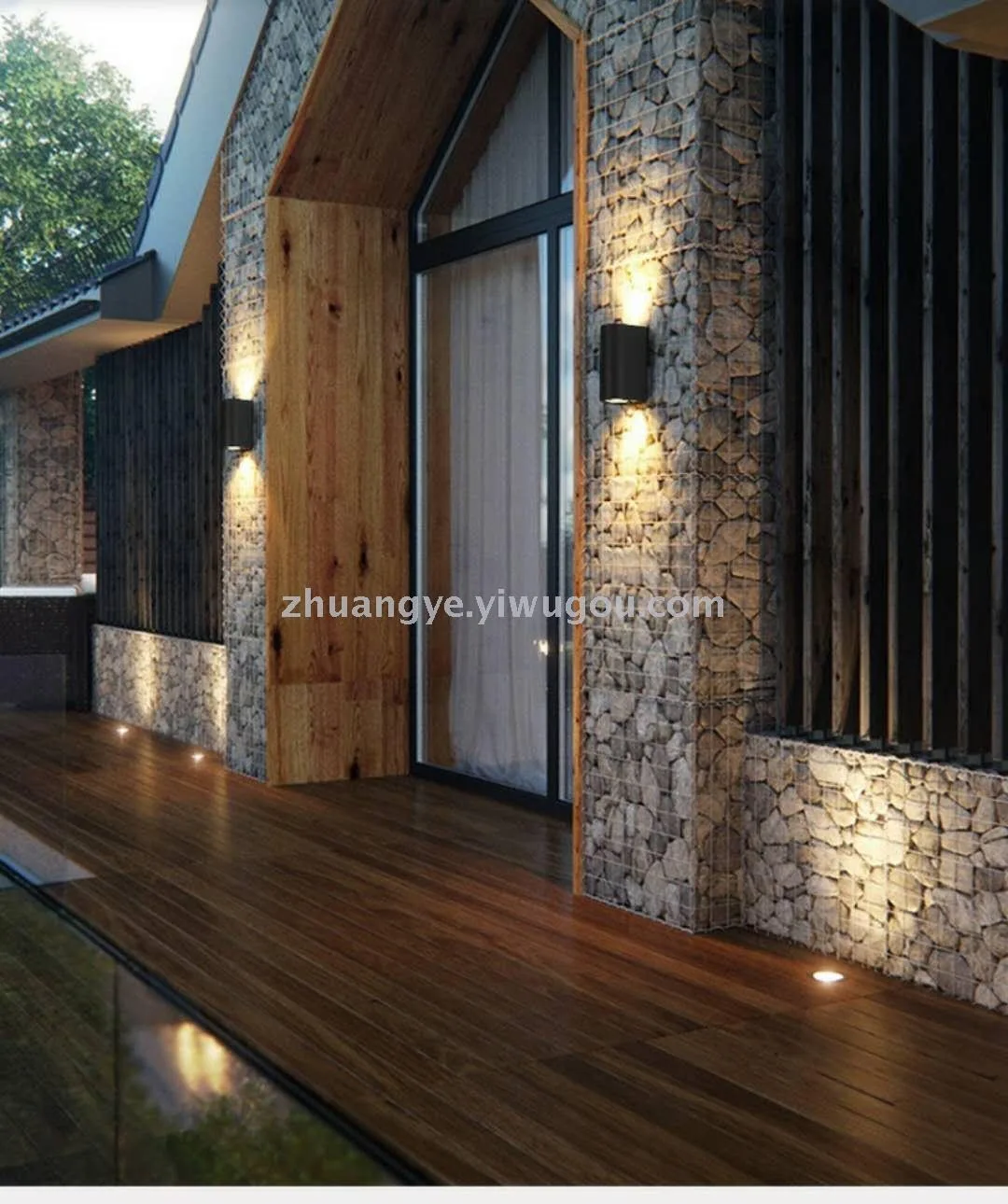 Modern LED Twin-Head Outdoor Wall Light — Villa, Living Room & Walkway — view 14