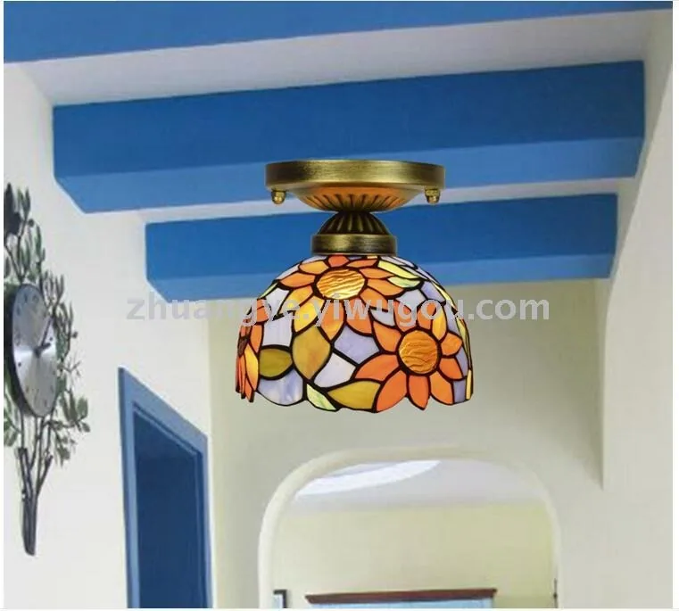 European Glass Ceiling Light — Walkway, Corridor & Entryway — view 9