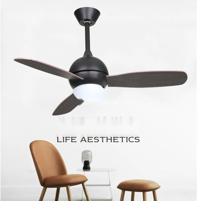 European LED Solid Wood Ceiling Fan Light — Living Room, Bedroom & Dining Room — view 17