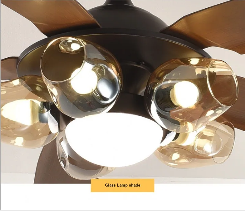 European Smart Ceiling Fan Light — Living Room, Bedroom & Dining Room — view 5