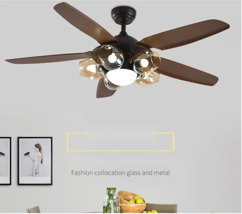 European Smart Ceiling Fan Light — Living Room, Bedroom & Dining Room — view 7