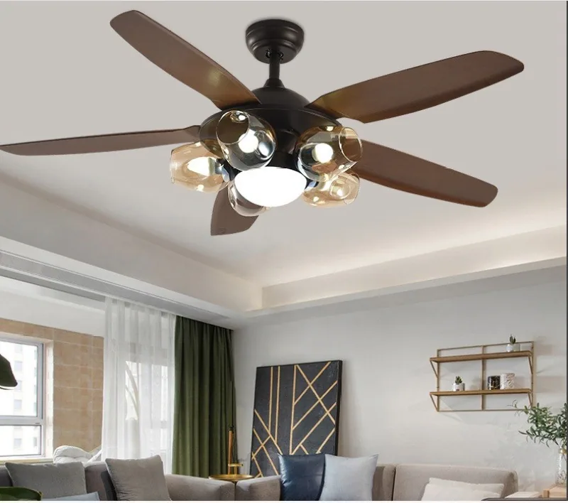 European Smart Ceiling Fan Light — Living Room, Bedroom & Dining Room — view 8