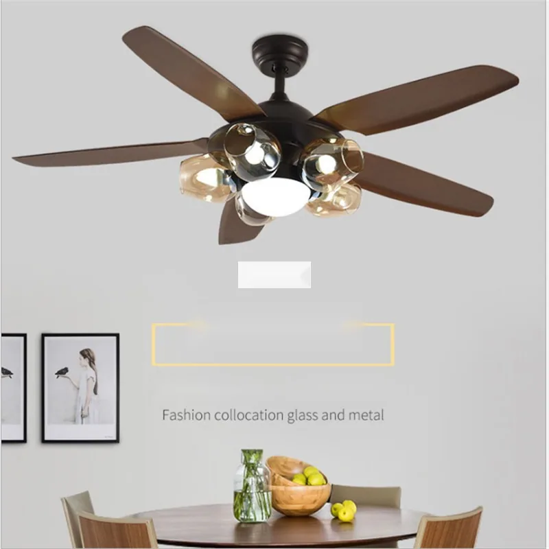 European Smart Ceiling Fan Light — Living Room, Bedroom & Dining Room — view 1