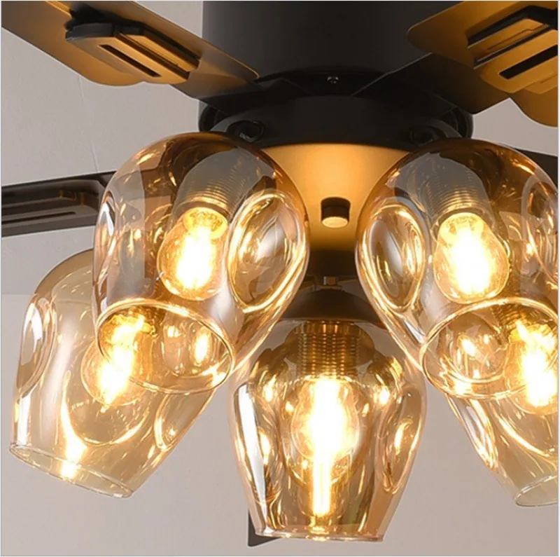 European LED Ceiling Fan Light — Living Room, Bedroom & Dining Room — view 7