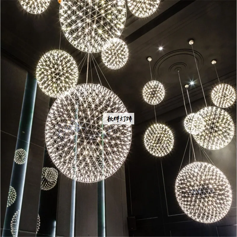 Modern LED Chandelier — Stairwell, Display Window & Boutique — view 1