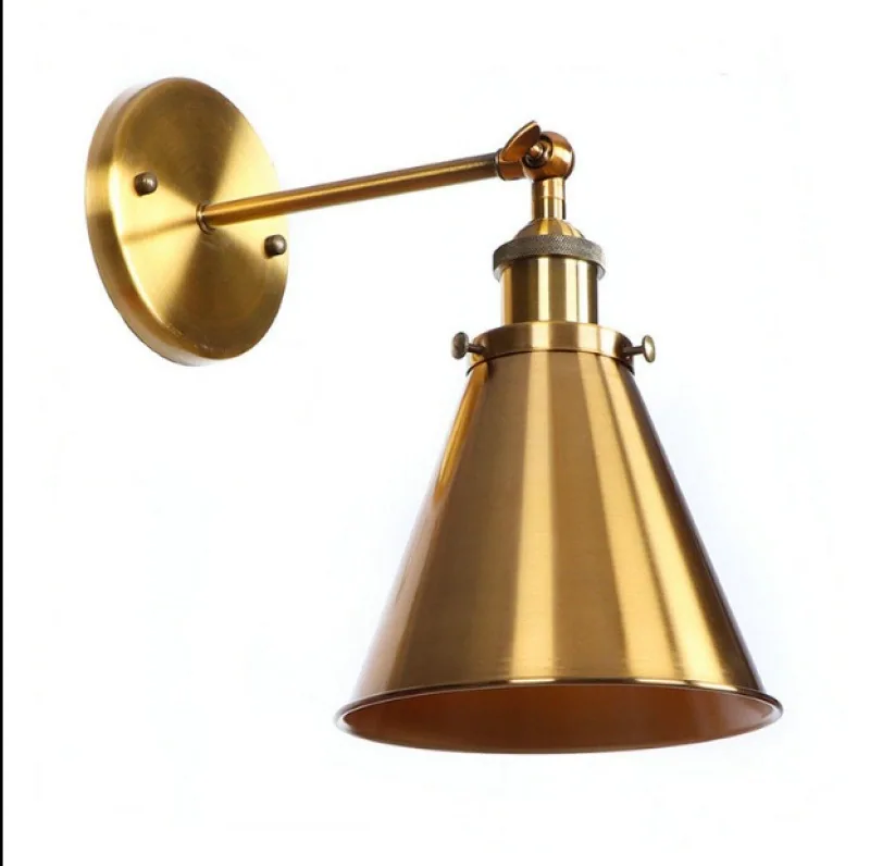 Modern Brass Wall Lamp — Stairwell & Walkway — view 8