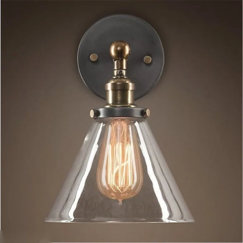 Modern Glass Wall Lamp — Dining Room & Café — view 1