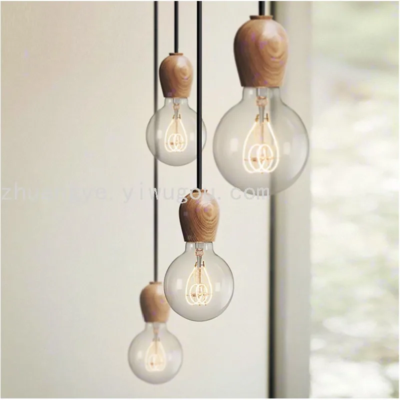 Minimalist Single-Head Chandelier — Dining Room & Bar Counter — view 3