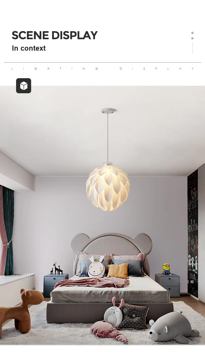 European Petal Chandelier — Bedroom & Dining Room — view 6