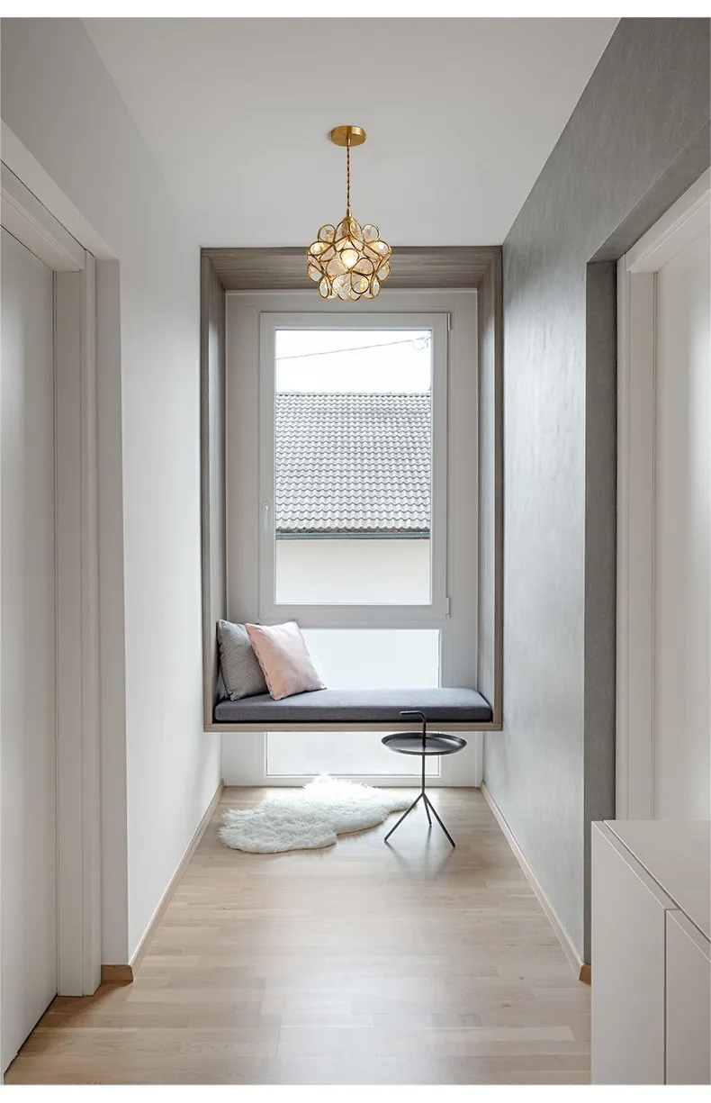 Light Luxury Solid Brass Chandelier — Bedroom, Bedside & Walkway — view 8
