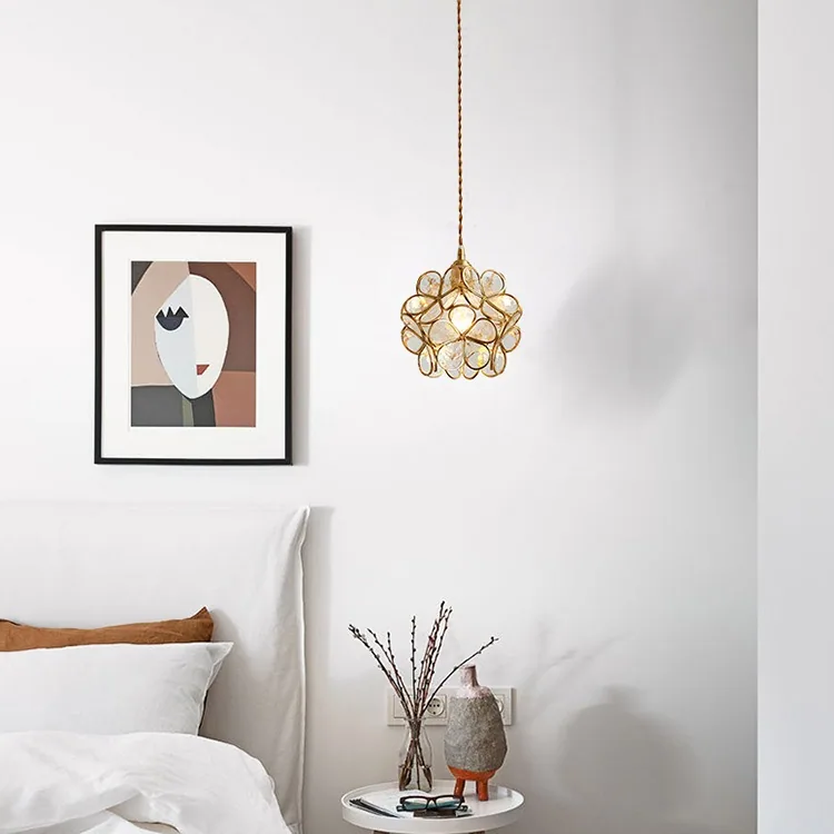 Light Luxury Solid Brass Chandelier — Bedroom, Bedside & Walkway — view 5