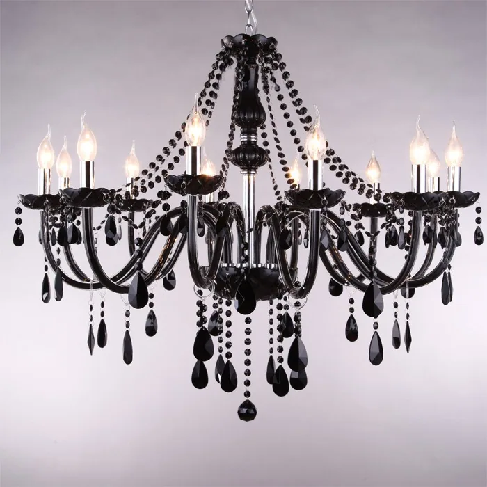Crystal Illuminated Chandelier — Hotel & Living Room — view 9