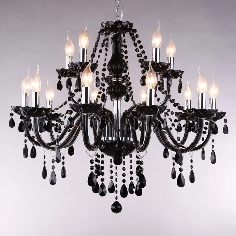 Crystal Illuminated Chandelier — Hotel & Living Room — view 4