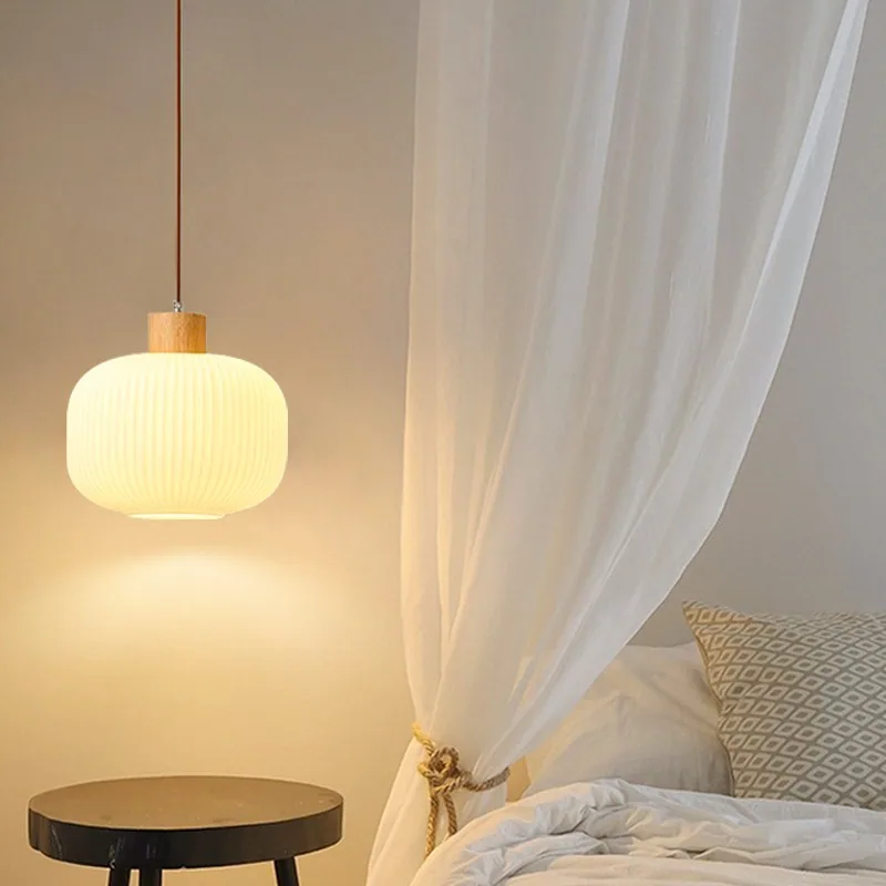 Minimalist Solid Wood Chandelier — Dining Room — view 4