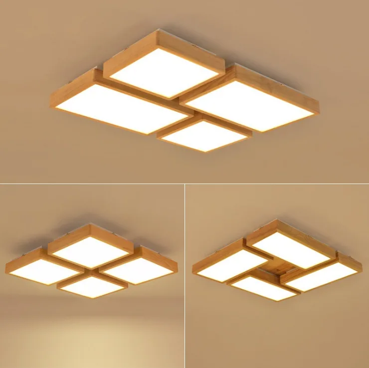 Nordic Solid Wood Chandelier — Bedroom, Dining Room & Study — view 8