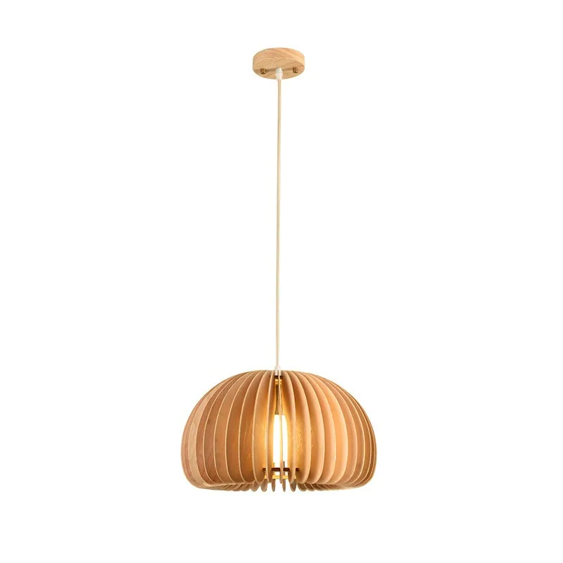 Nordic Solid Wood Chandelier — Bedroom, Dining Room & Study — view 4