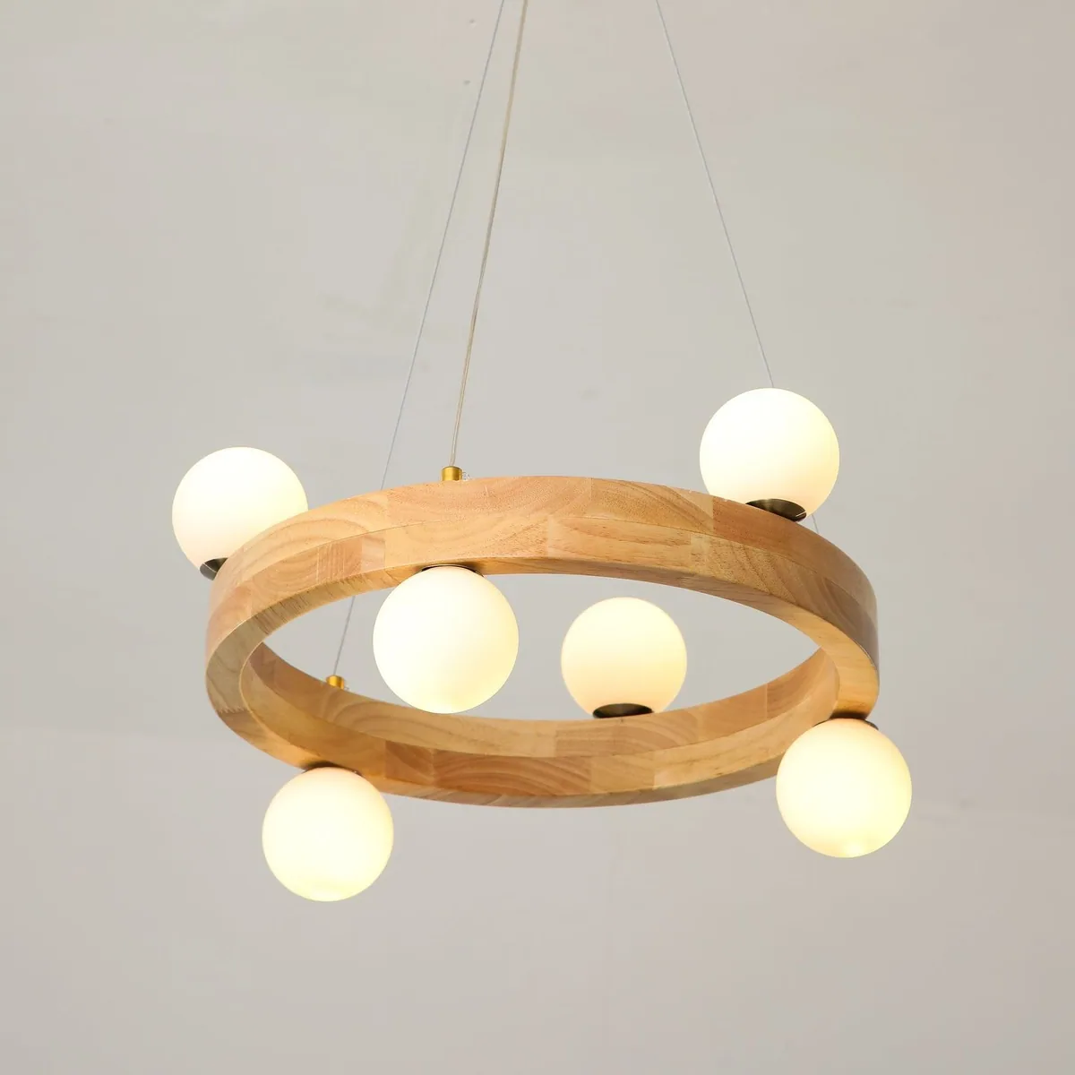 Chinese Solid Wood Chandelier — Living Room, Bedroom & Dining Room — view 2