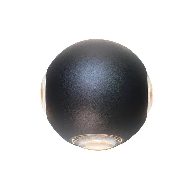 Modern Minimalist LED Globe Outdoor Wall Light — Hotel, Courtyard & Facade — view 5