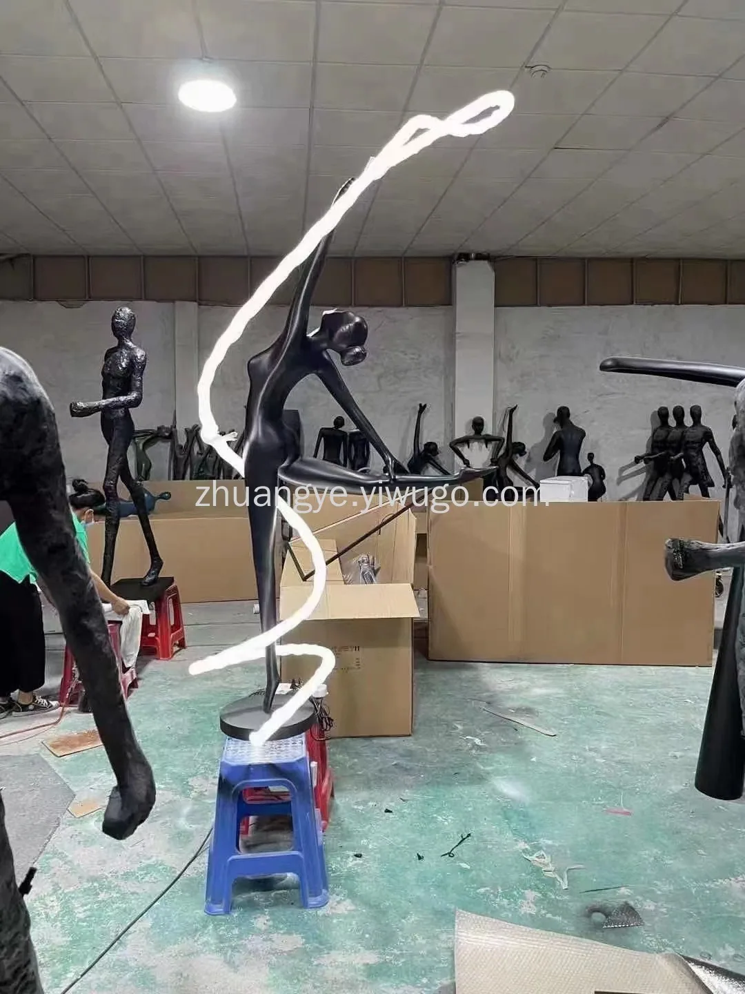 Post-Modern Resin Figure Sculpture Floor Lamp — Made to Order — view 10