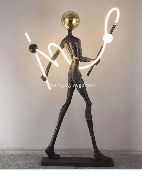 Post-Modern Resin Figure Sculpture Floor Lamp — Made to Order — view 13