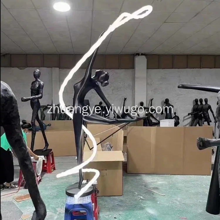 Post-Modern Resin Figure Sculpture Floor Lamp — Made to Order — view 5