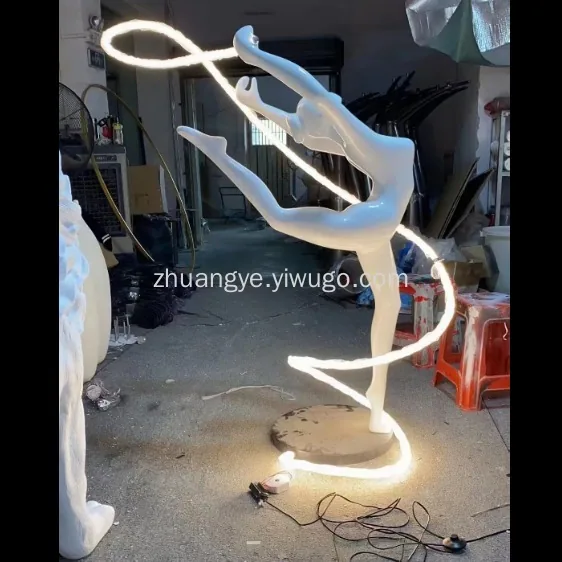 Post-Modern Resin Figure Sculpture Floor Lamp — Made to Order — view 6