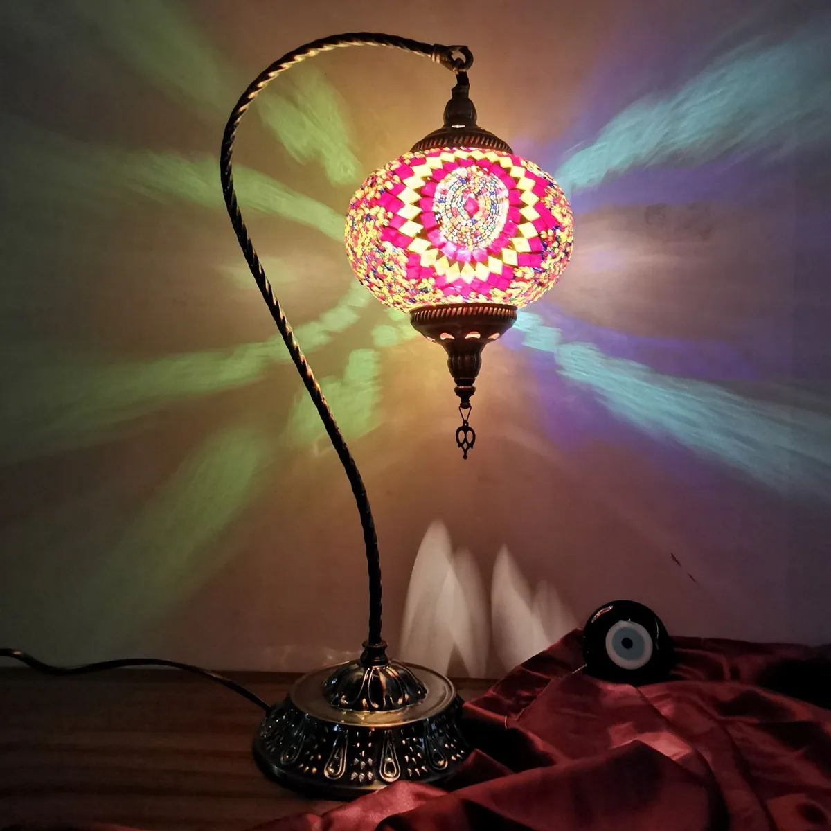 Mediterranean Table Lamp — Living Room, Bedroom & Bedside — view 7