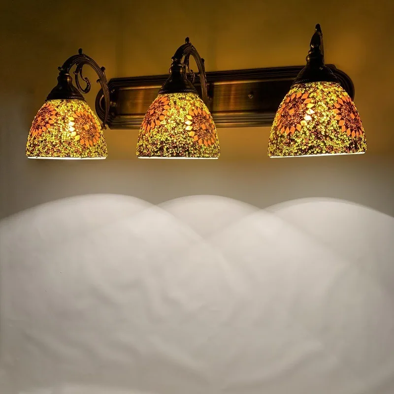 American Three-Head Mirror Light — Bathroom — view 3