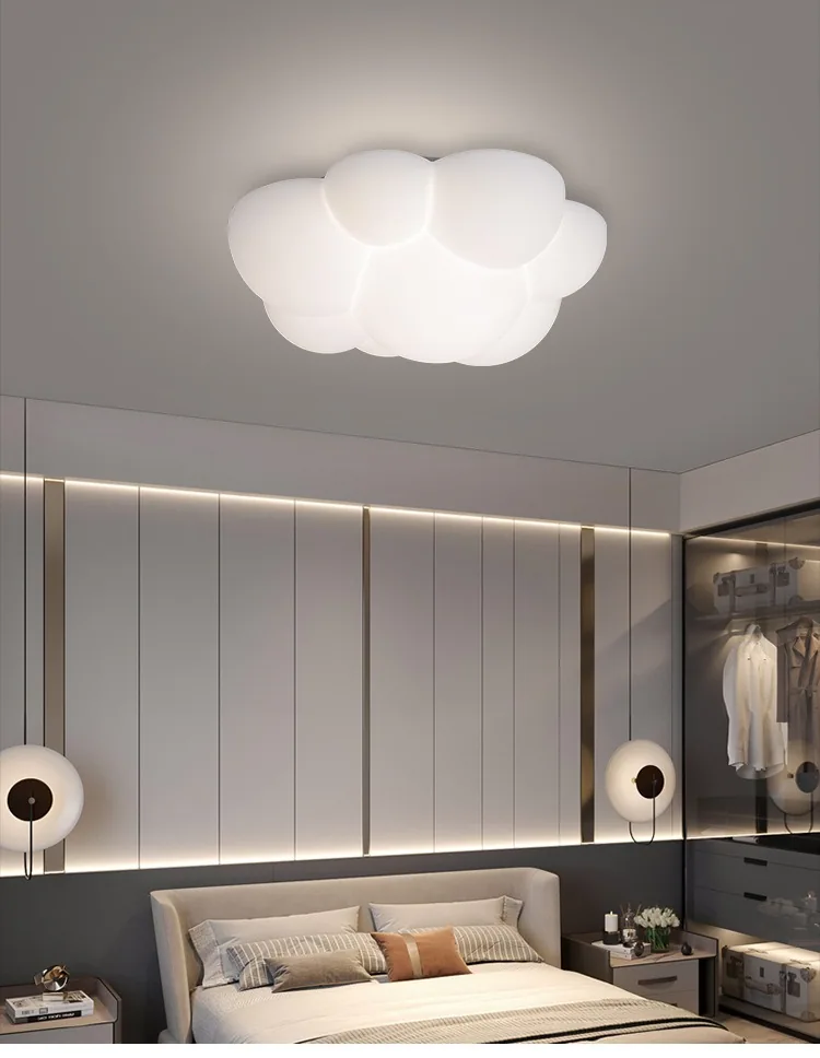 Modern Minimalist Cloud Ceiling Light — Master Bedroom & Kids Room — view 11