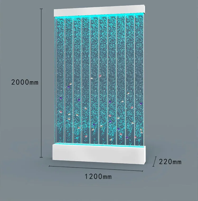 LED Bubble Water Feature Screen — Double-Sided Wine Cabinet Partition — view 18