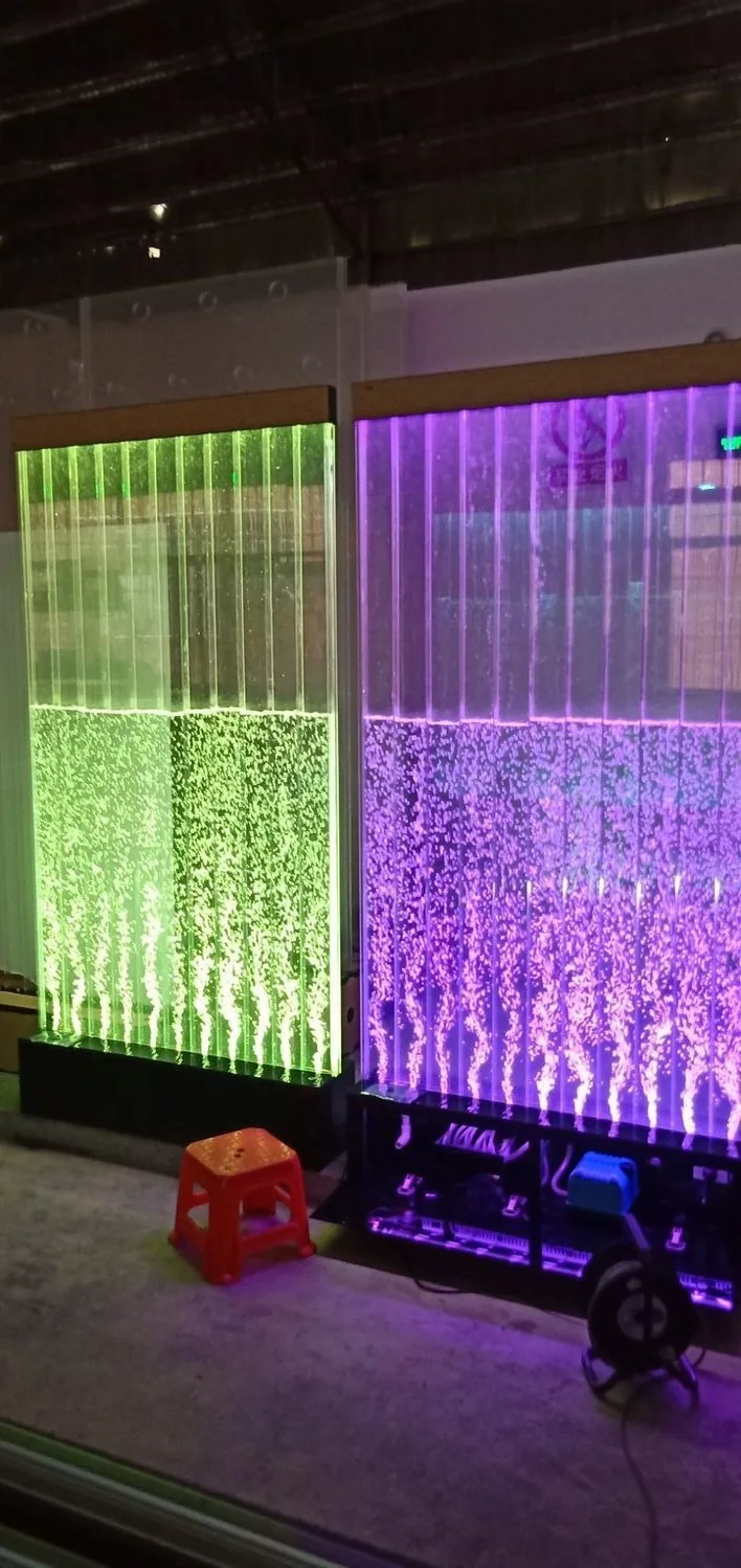Bubble Water Feature Wall with Wine Rack — Hallway Screen — view 11
