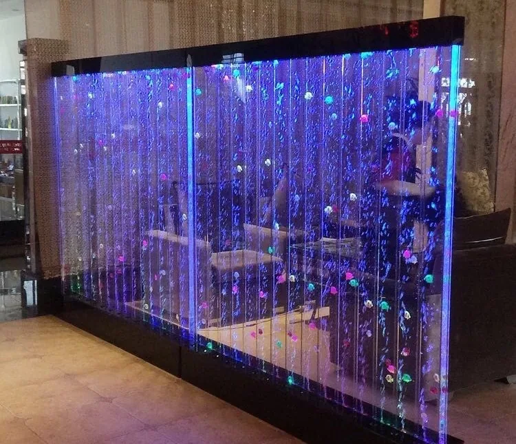 Custom Large Acrylic Water Screen — Bubble Wall Partition — view 2
