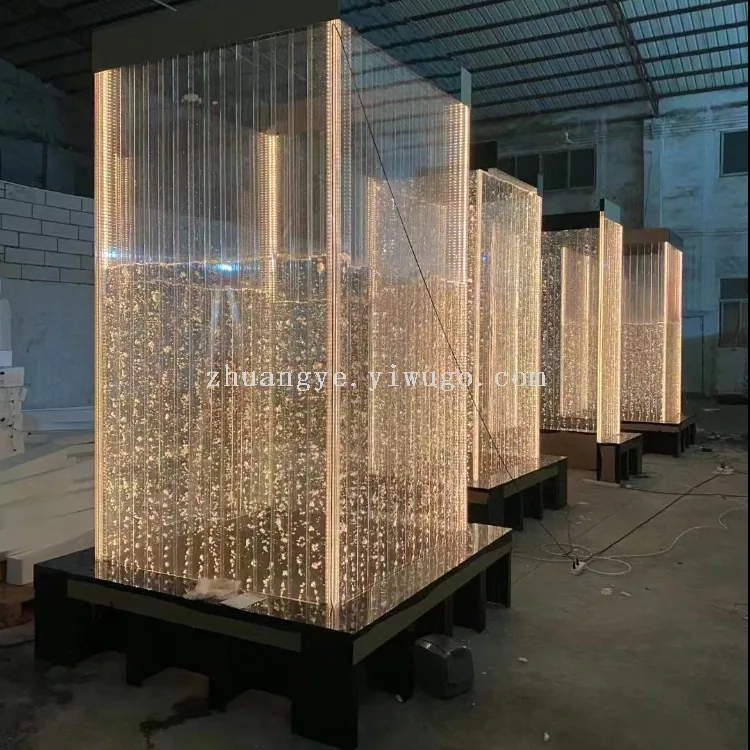 Custom Acrylic Bubble Water Screen — Aquarium Partition — view 3
