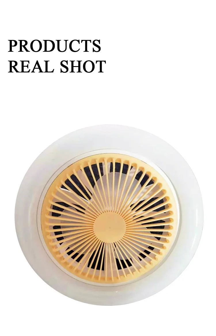 Modern Minimalist LED Ceiling Fan Light — Dining Room & Balcony — view 11