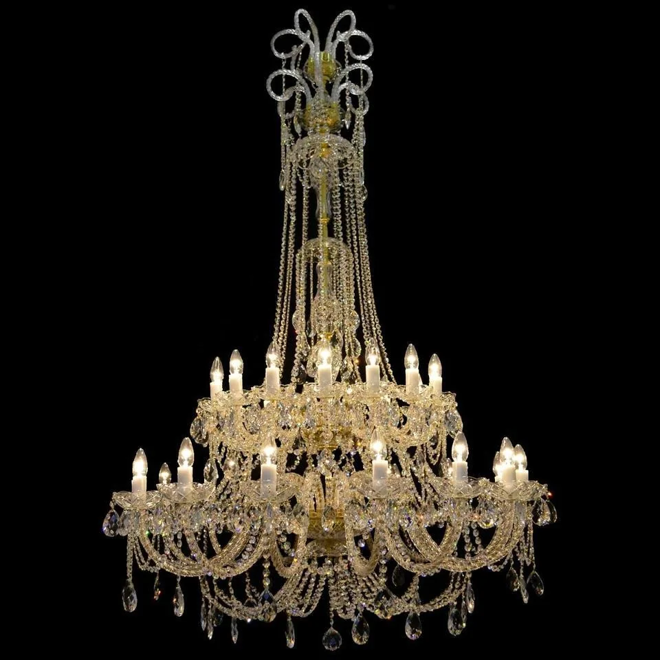 European Crystal Chandelier — Duplex, Stairwell & Villa — view 2