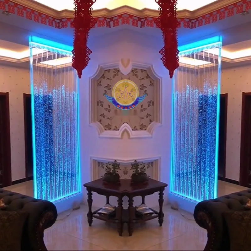 LED Colour-Changing Water Feature Wall — Corridor Partition — view 11