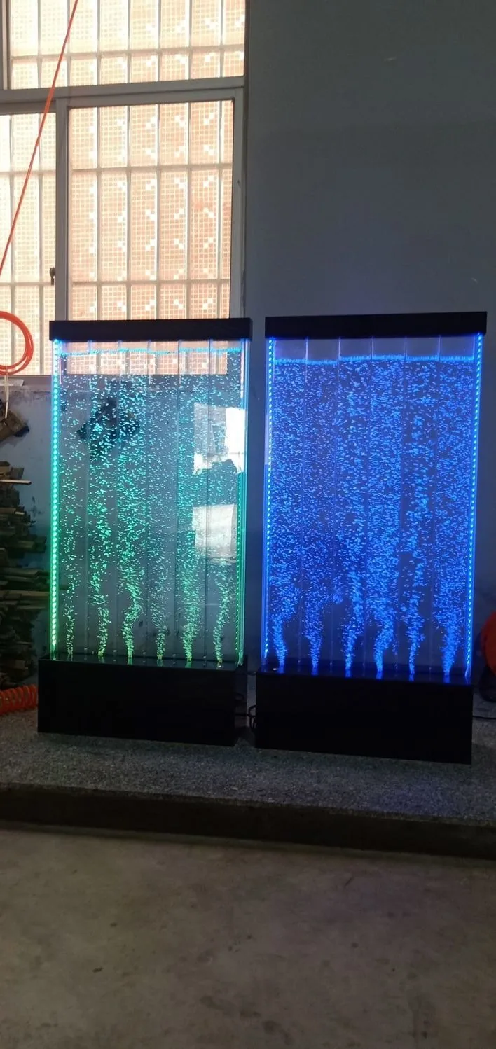 Bubble Water Feature Wall — Hallway Screen with Wine Rack — view 10
