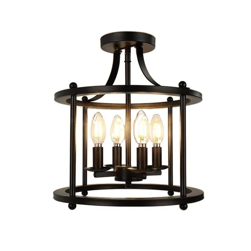 Industrial Chandelier — Bedroom & Dining Room — view 6
