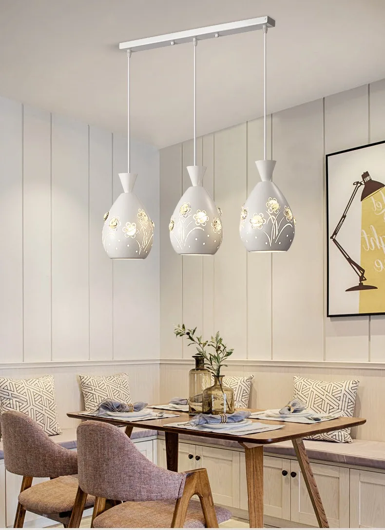 Modern Minimalist Crystal Round Chandelier — Dining Room — view 12