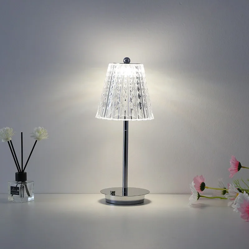 Modern Minimalist Crystal Table Lamp — Bedroom & Bedside — view 3