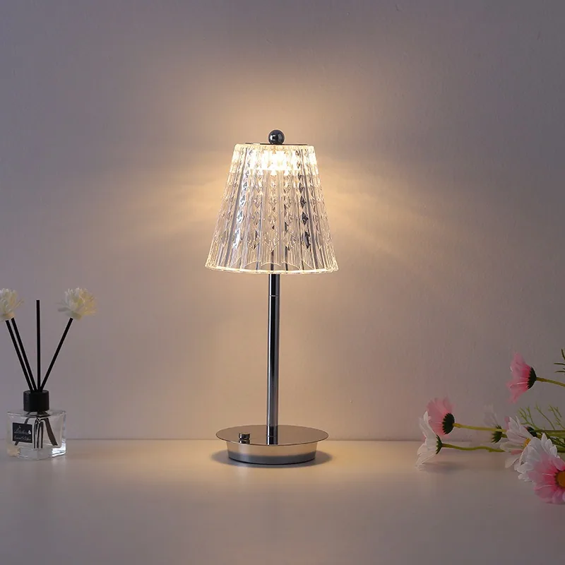 Modern Minimalist Crystal Table Lamp — Bedroom & Bedside — view 4
