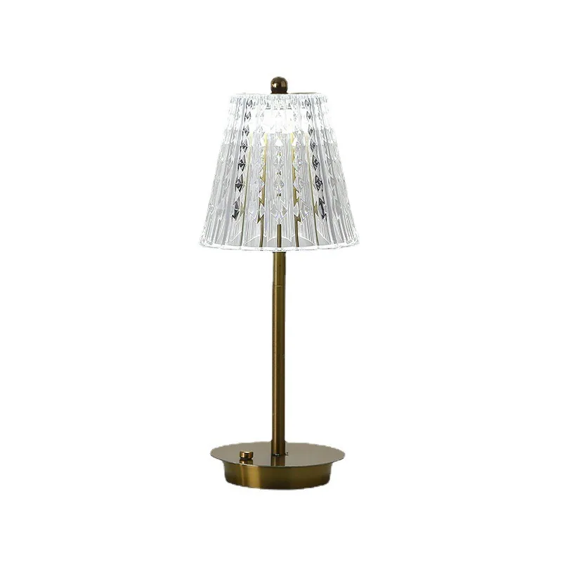 Modern Minimalist Crystal Table Lamp — Bedroom & Bedside — view 5