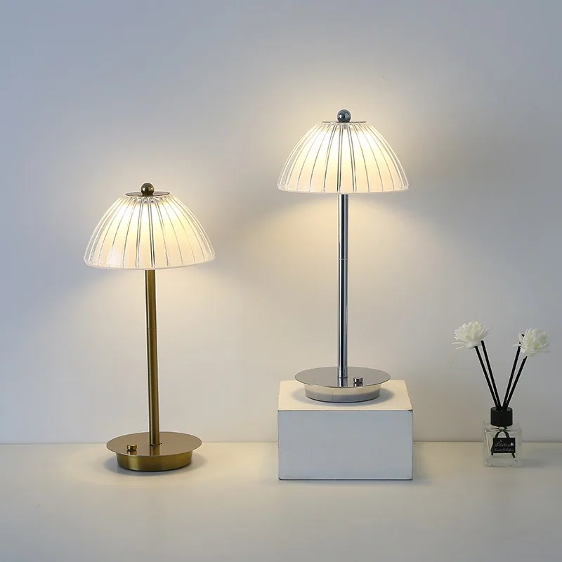 Light Luxury Metal Motion-Sensor Table Lamp — Bedroom — view 2