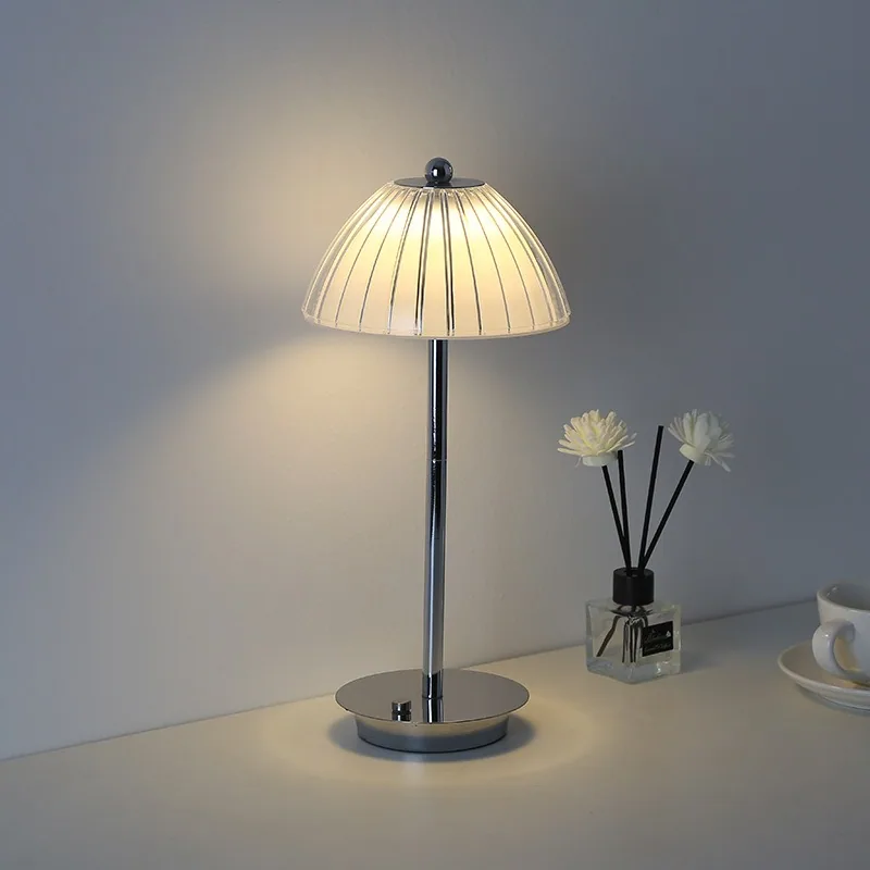 Light Luxury Metal Motion-Sensor Table Lamp — Bedroom — view 4