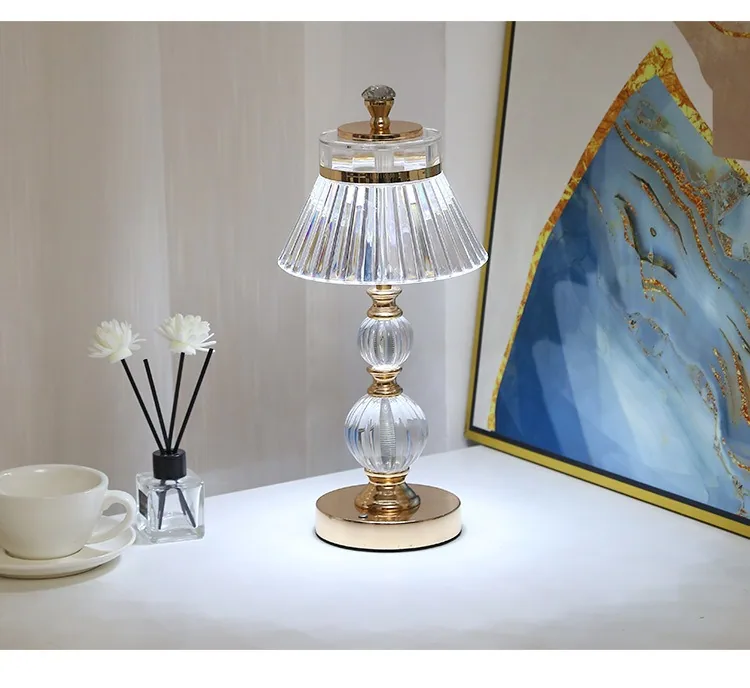 Modern Metal Table Lamp — Living Room, Bedroom & Study — view 7
