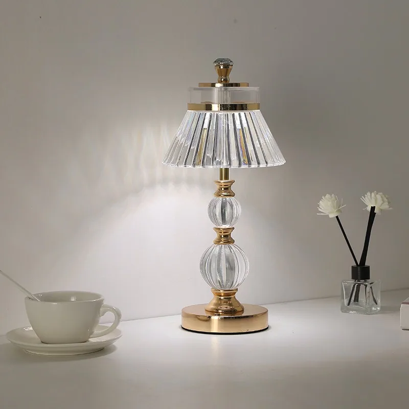 Modern Metal Table Lamp — Living Room, Bedroom & Study — view 4