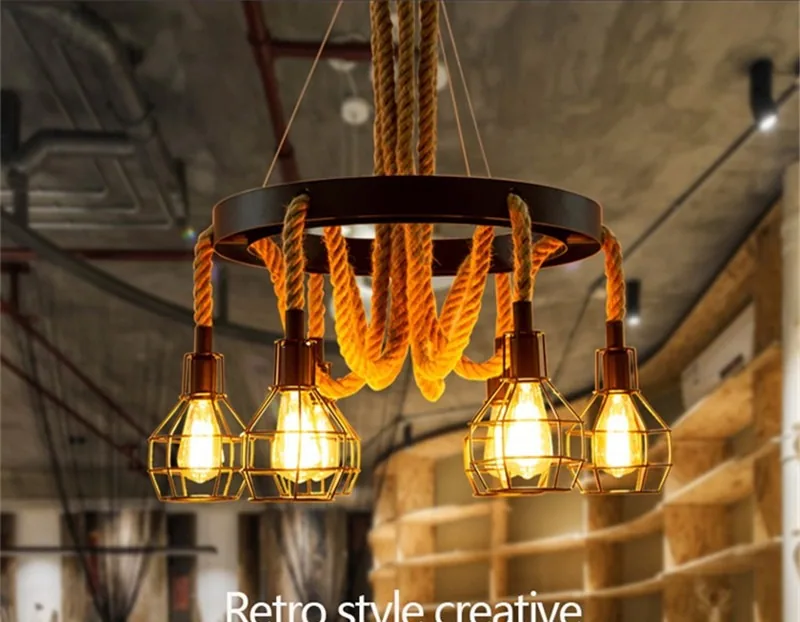 Industrial Chandelier — Living Room, Dining Room & Bar Counter — view 1