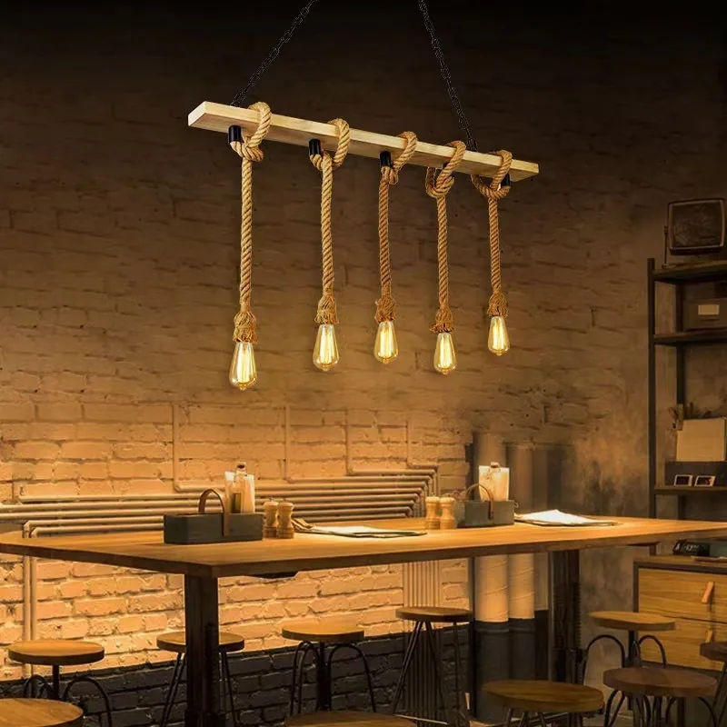 Industrial Solid Wood Single-Head Wall Lamp — Living Room & Dining Room — view 6