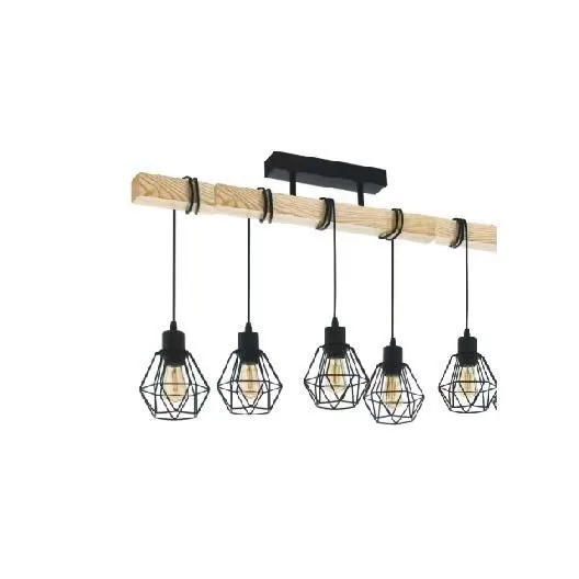 Industrial Solid Wood Single-Head Wall Lamp — Living Room & Dining Room — view 8